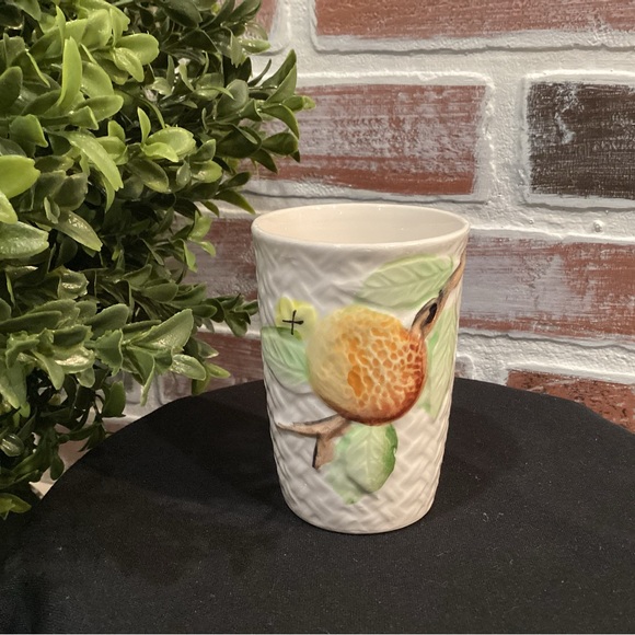 Other - Ceramic Tea Cup - Beverage Cup - Rinse Cup - Flowered Fruit Designed - Very Nice